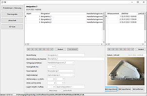 Screenshot: central database solution