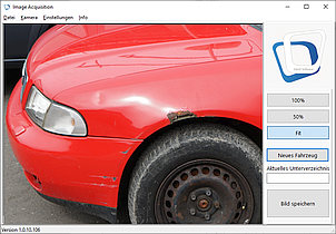 Acquisition software with industrial camera